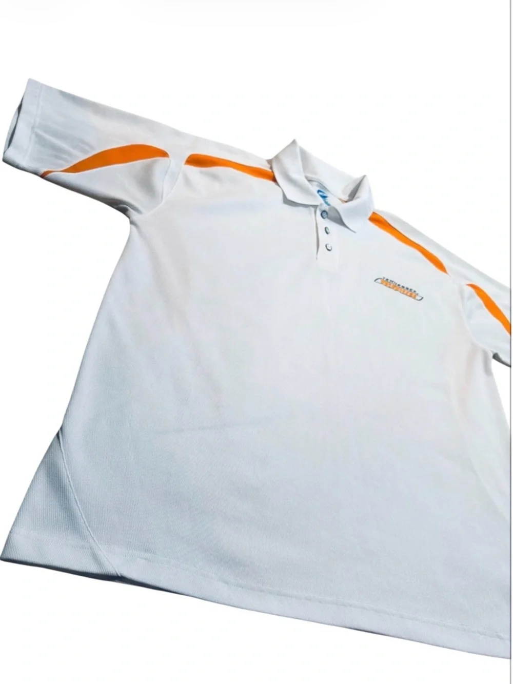 NCAA Tennessee Volunteers Vols White Polo with Orange Accents Size Large - Picture 3 of 5